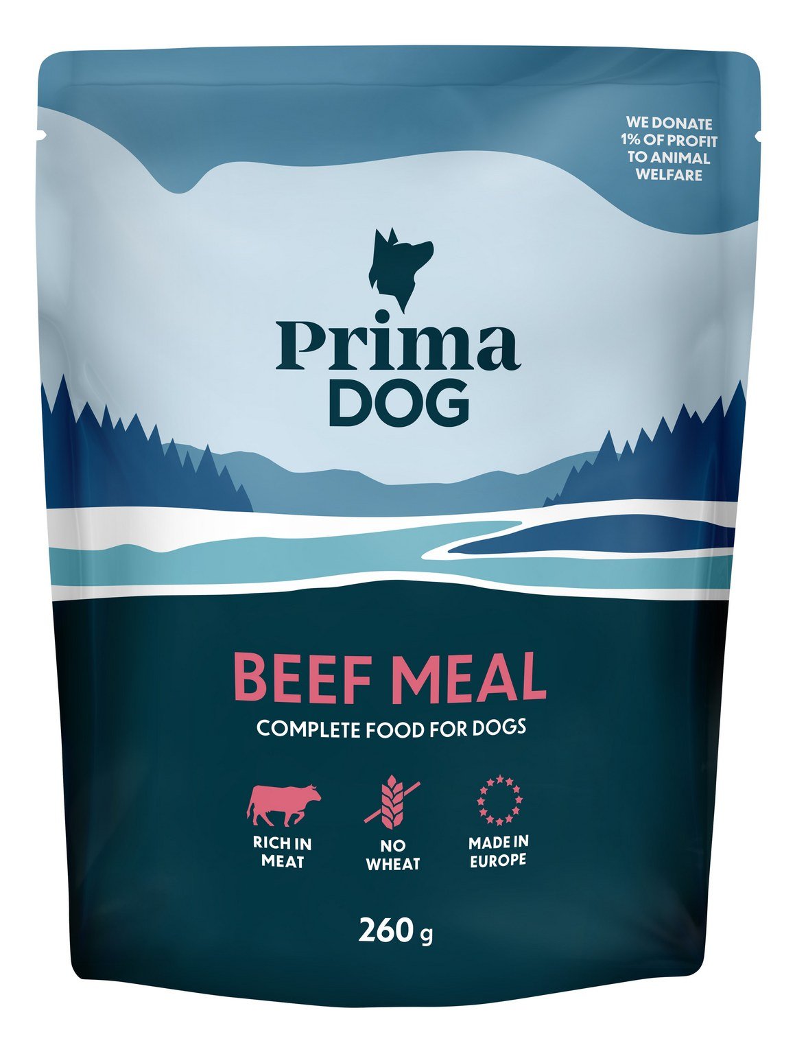 Konservuotas šunų ėdalas PRIMADOG, jautienos, 260g
