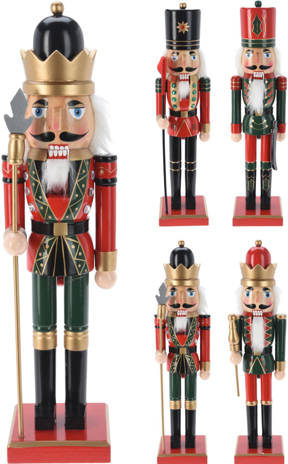 Statulėlė Spragtukas, mediena, 4 skirtingi dizainai, aukštis 38 cm