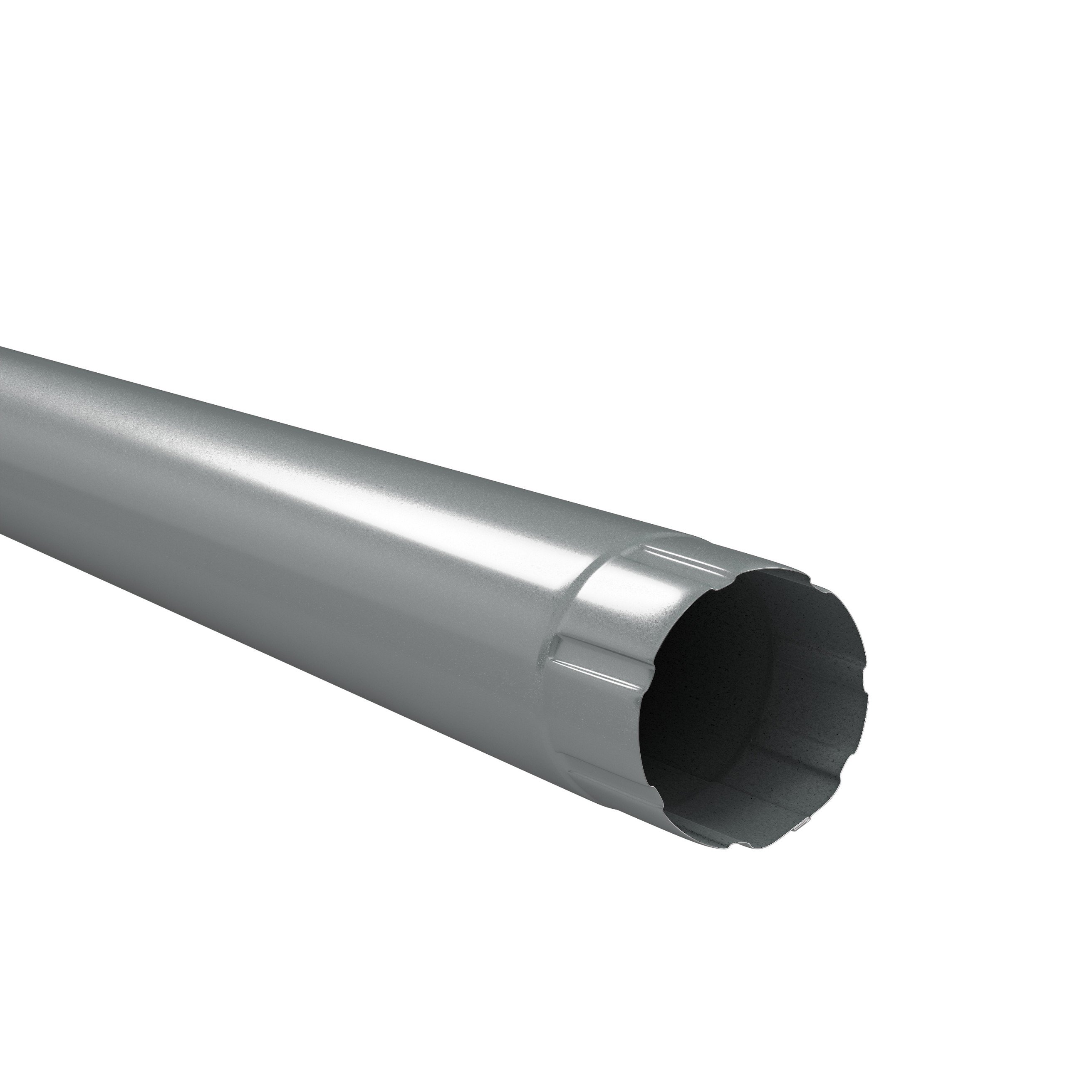 Lietvamzdis BILKA, ilgis 1m, skersmuo 90 mm, sidabrinė spalva, RAL9006