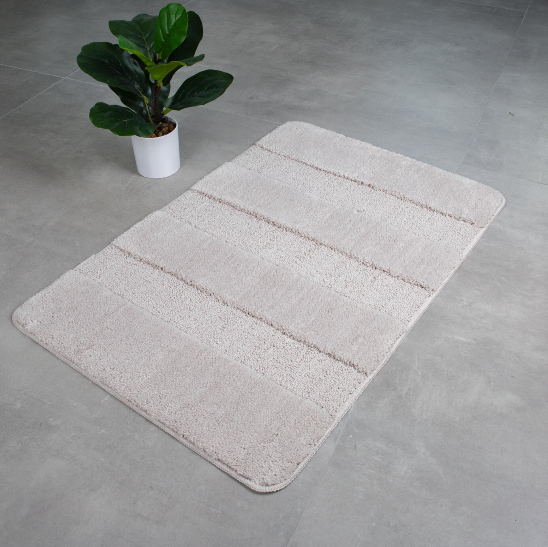Vonios kilimėlis RIDDER SERENITY, 60 x 90 cm, smėlio spl., 100% poliesteris, 7110309