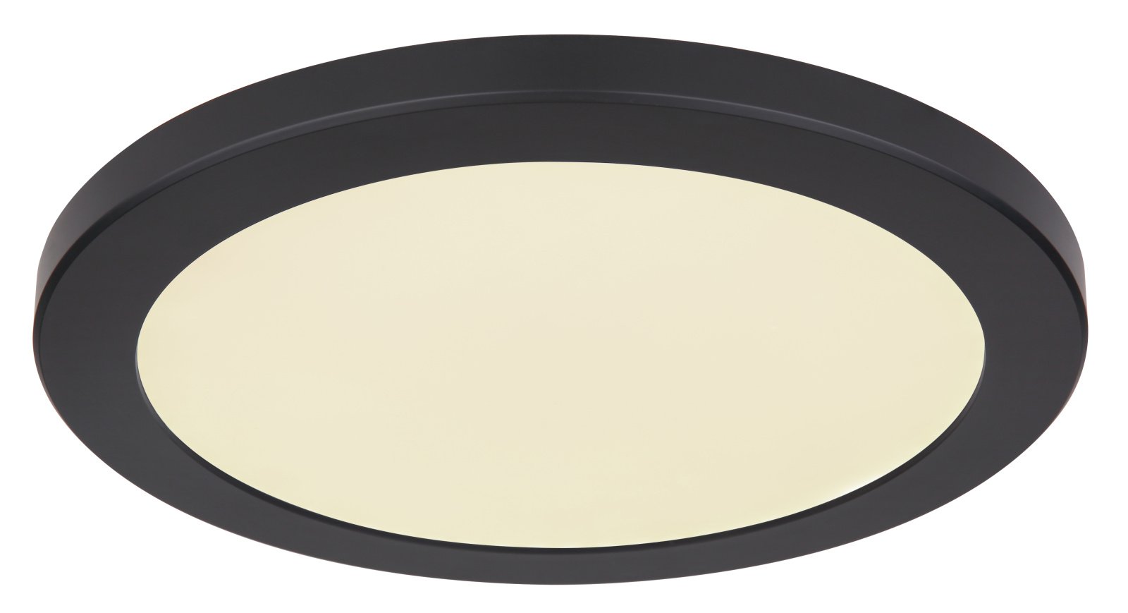 Lubinis LED šviestuvas GLOBO Lasse, paviršinis, 24W, 230V, 2200 lm, 3000/4000/6500K pasirinkimas ant korpuso, apvalus, juodos sp., 298 x 18 mm, 12379-24B