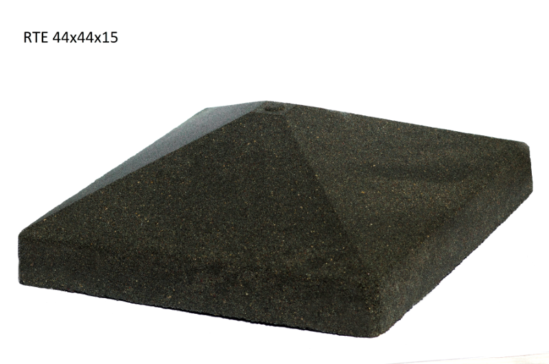 Betoninis tvoros stulpo stogelis RTE S, 44 x 44 x 15 cm, 37 kg