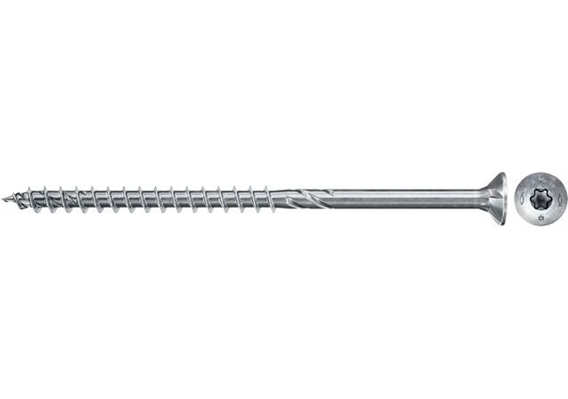 Medsraigčiai FISCHER, 6,0 x 70 mm, baltai cinkuoti, TORX, 100 vnt.