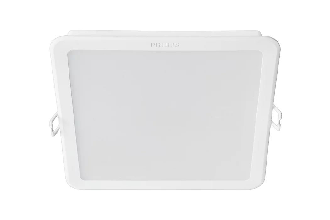 Montuojamas šviestuvas panelė PHILIPS Meson, įleidžiama, LED 17 W, 4000 K, 1700 lm, kvadratinė, baltos sp., 165 x 165 mm