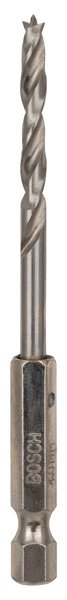 Grąžtas medienai BOSCH, 4 mm, 87.5 mm, 1/4" šešiabriaunis