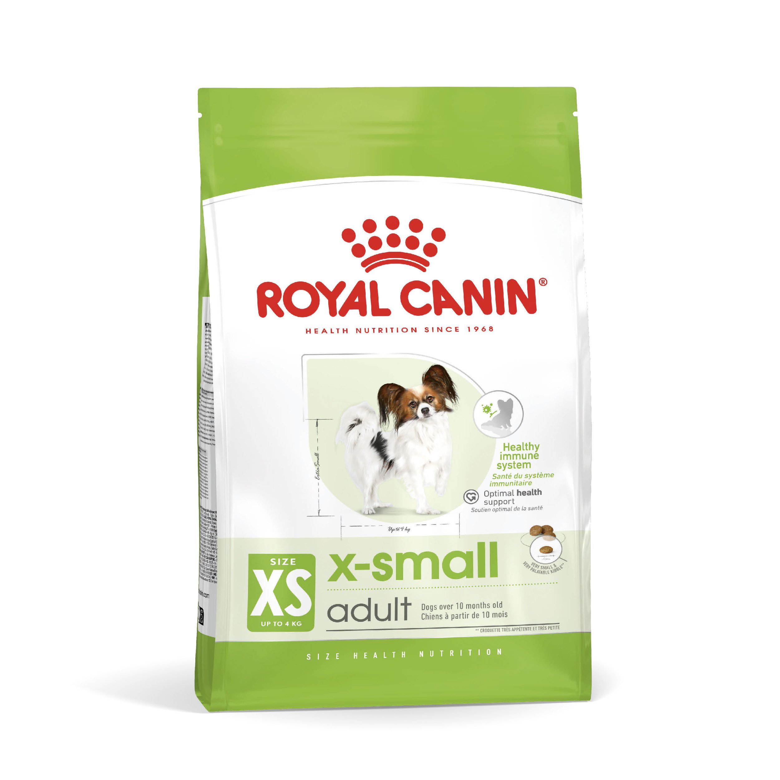 Sausas šunų ėdalas ROYAL CANIN, visavertis pašaras labai mažų veislių šunims (iki 4 kg), virš 10 mėnesių amžiaus, 0,5 kg