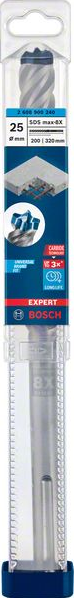Grąžtas gelžbetoniui BOSCH SDS-max-8X, 25 x 200 x 320 mm