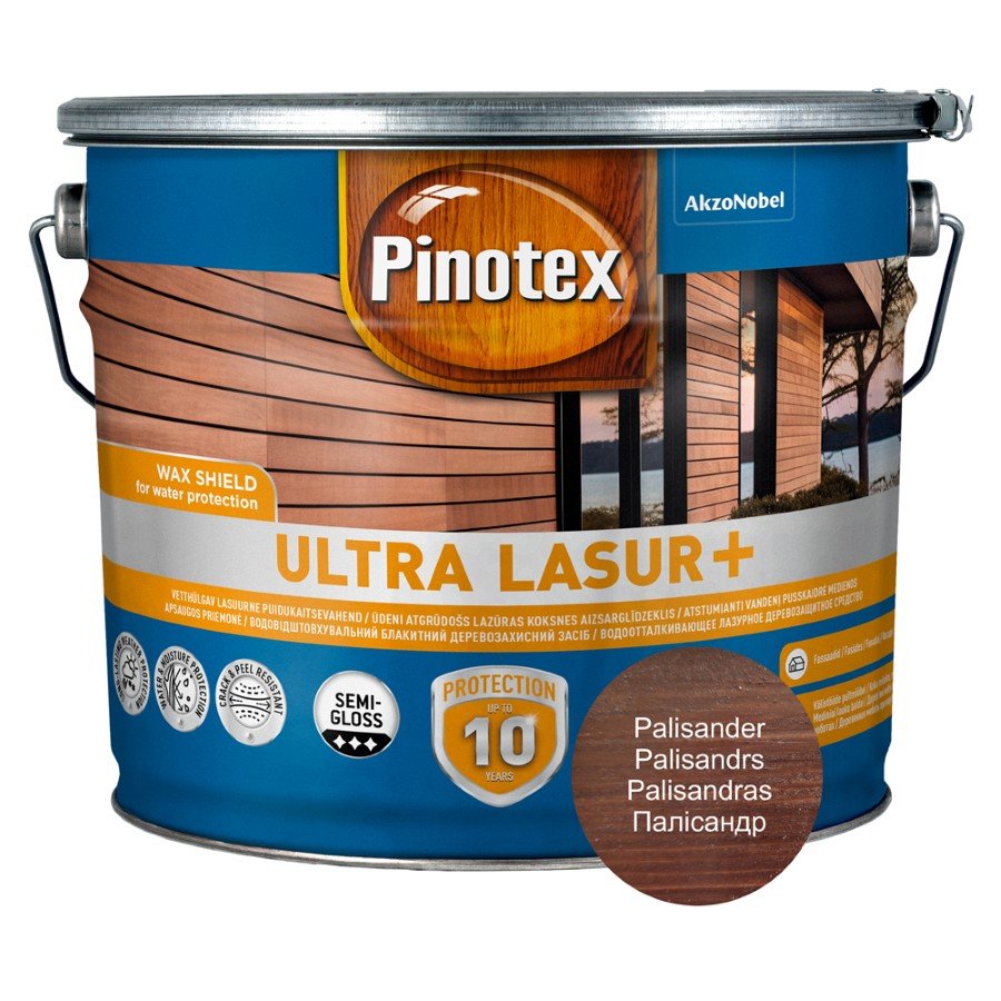 Medienos impregnantas PINOTEX Ultra OP Lasur+ Polisandro medis 10L
