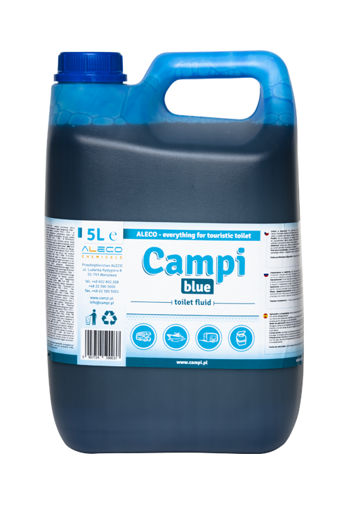 Koncentratas dugno išmatų rezervuarui CAMPI Blue, su jūros kvapu, 5 l