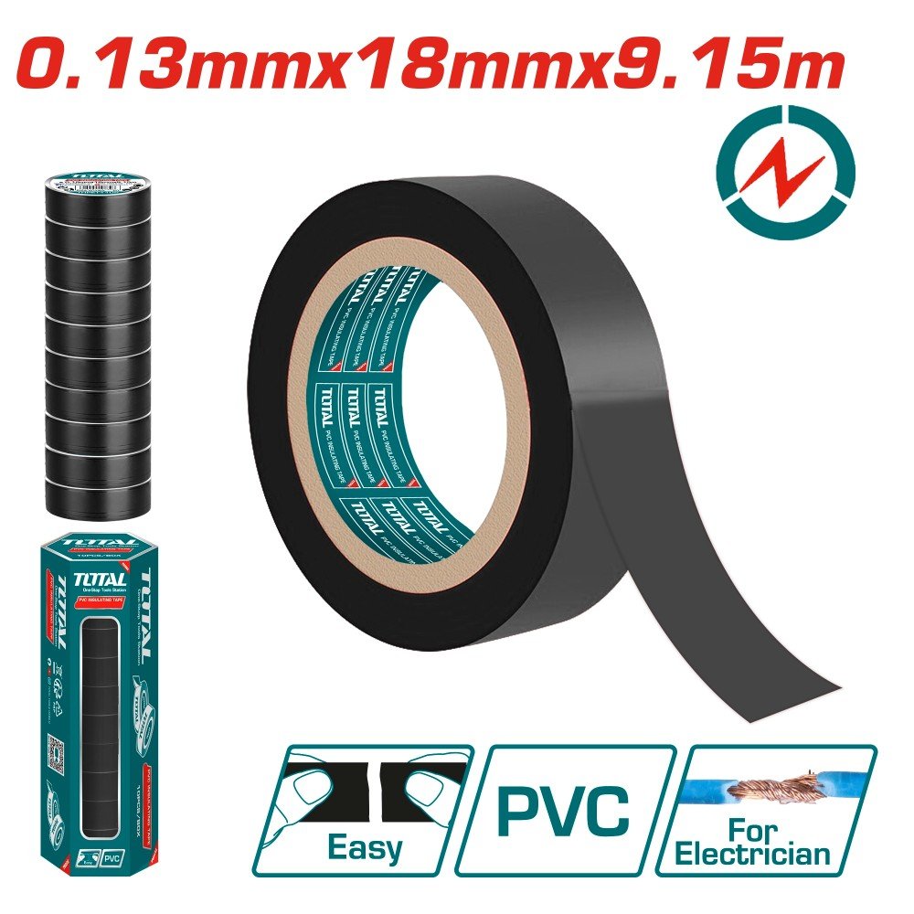 Izoliacinė juosta TOTAL Thpet1103, 0,13x18mm, 9,15m