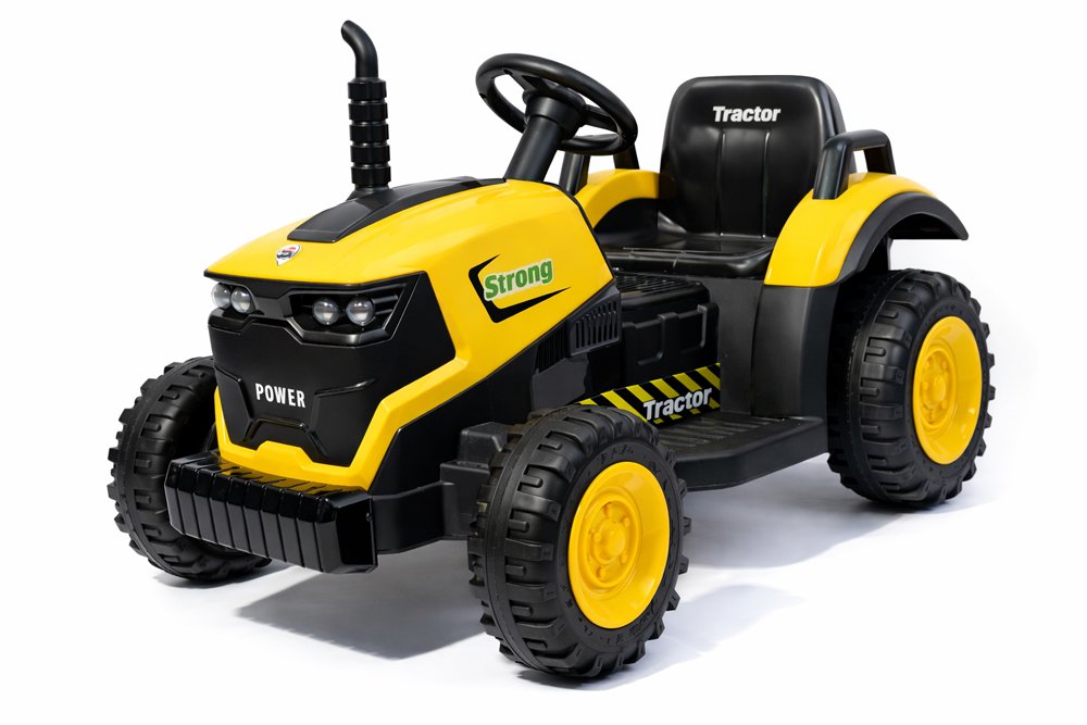 Vaikiškas traktorius MUJS319, 12V 4.5A, spl. geltona, 860x500x517 mm
