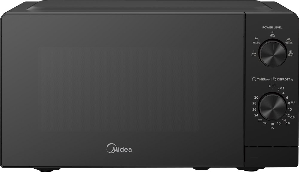 Mikrobangų krosnelė Midea MMP01M2MZ-BK, 20L, 700W, juodos sp.