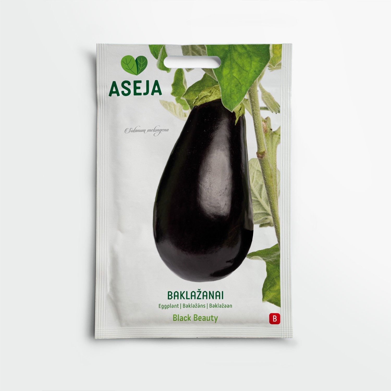 Baklažanai Black Beauty, ASEJA, 1 g, 20-0101 (B)
