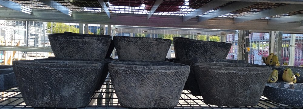 Vienmetė gėlė, kompozicija kapams su žvakute, vazonėlio skersmuo 24 cm.