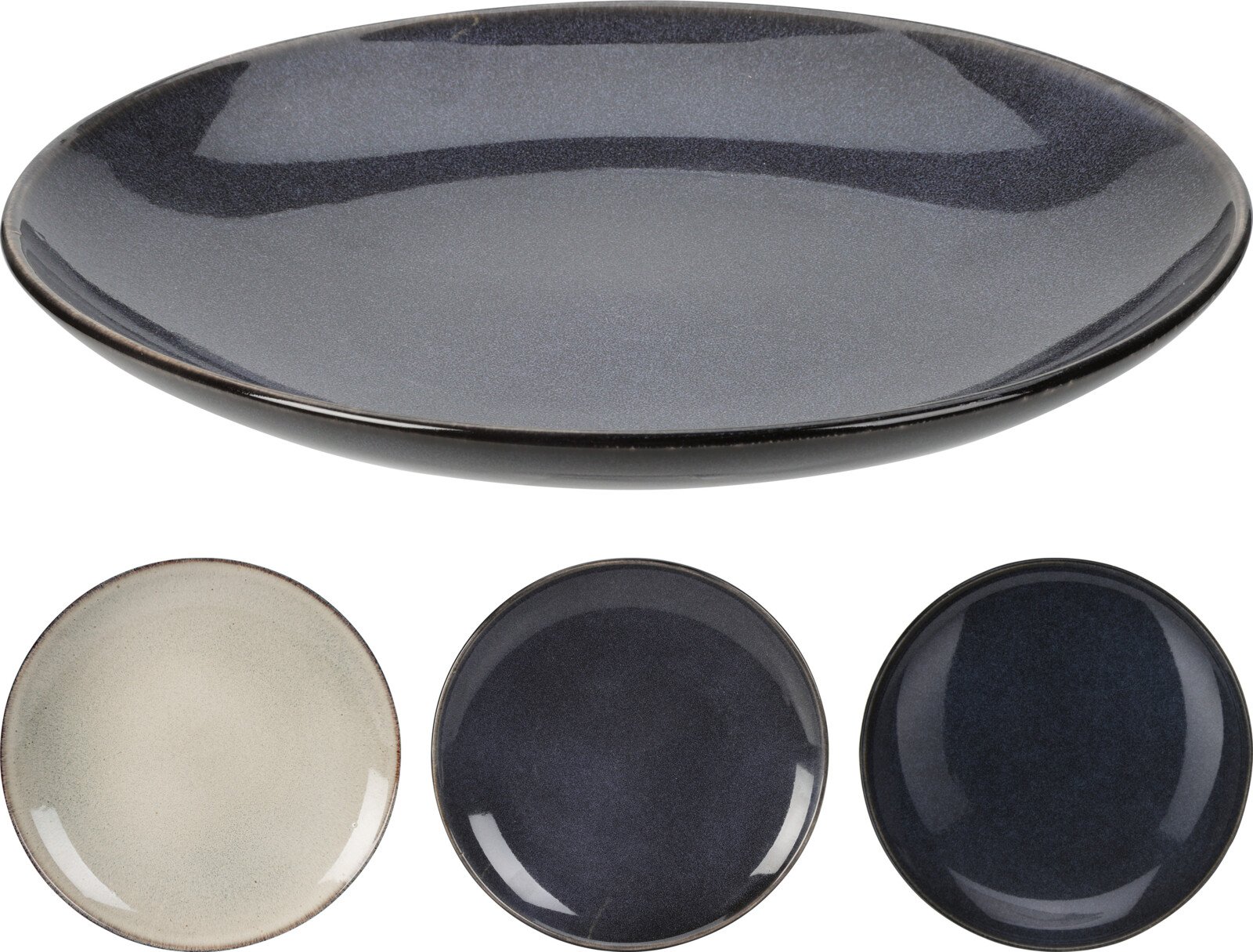 Lėkštė, keraminė, 3 skirtingi dizainai, skersmuo 22 cm