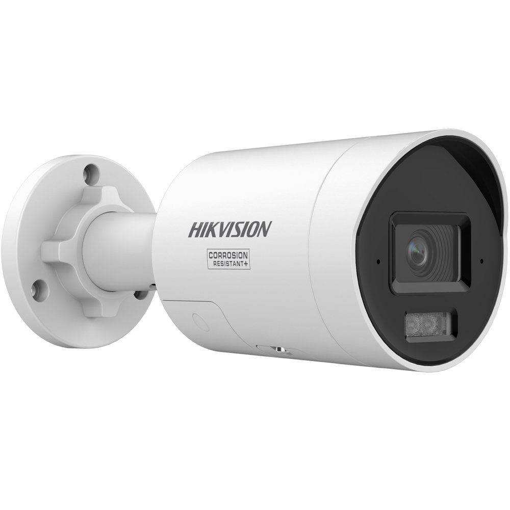 Išmanioji lauko kamera HIKVISION DS-2CD2047G3-LI2UY/SL, kryptinė vaizdo stebėjimo kamera, 4 MP, IR+LED 40 m, IP67, baltos sp.