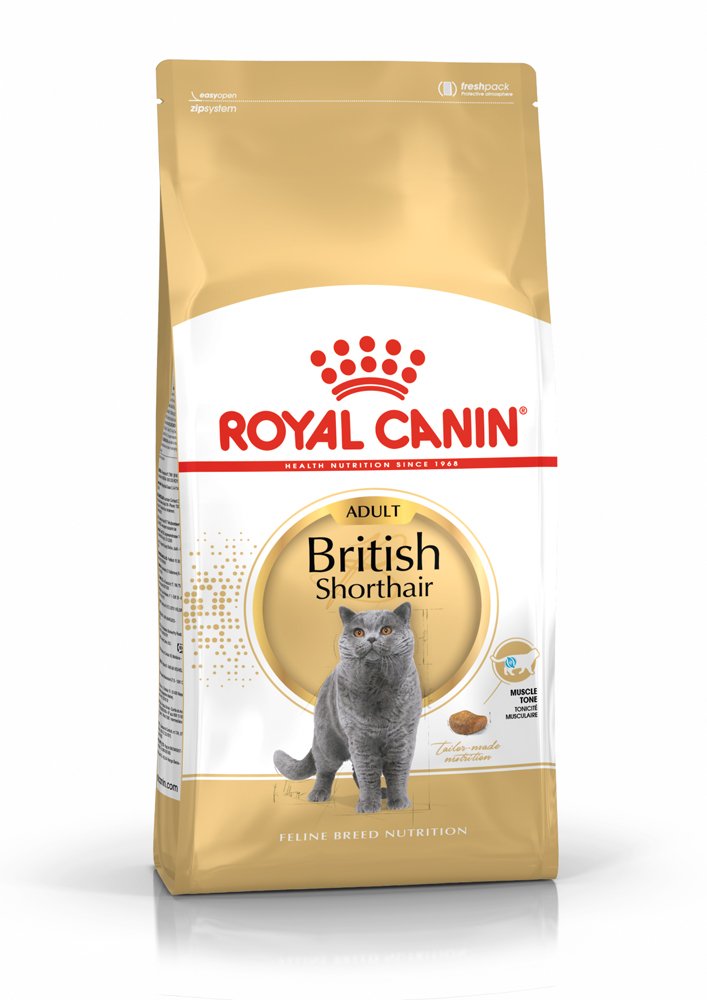 Sausas kačių ėdalas ROYAL CANIN, visavertis subalansuotas pašaras specialiai britų trumpaplaukėms suaugusioms katėms (virš 12 mėnesių amžiaus), 0,4 kg