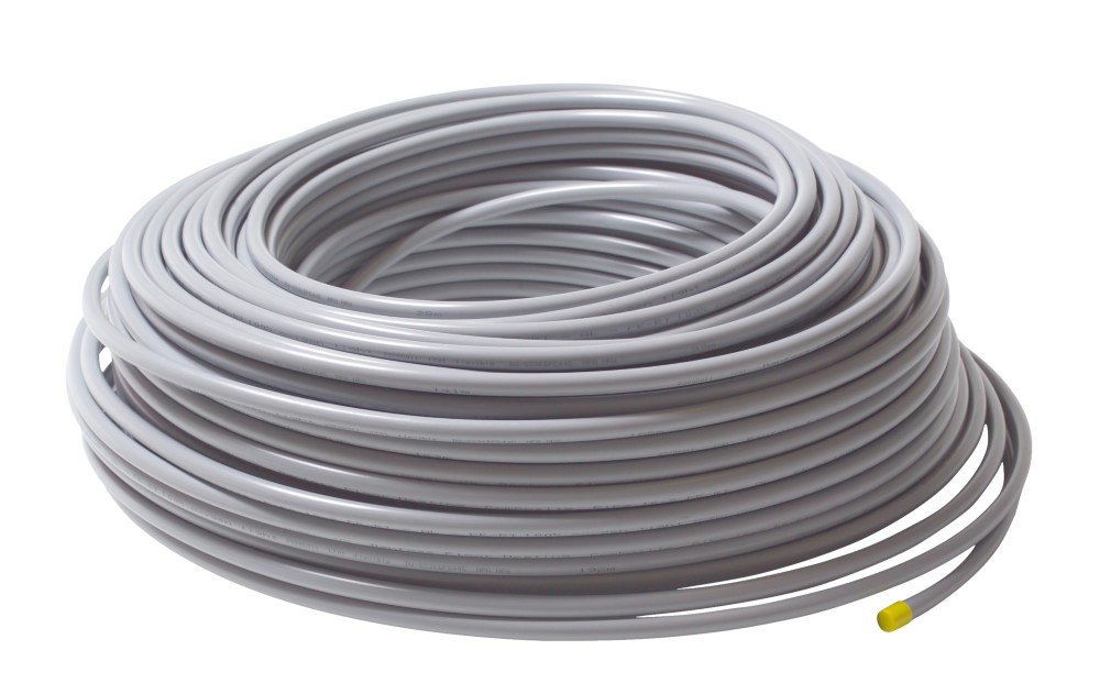 Vamzdis grindų šildymui DANFOSS PE-RT/Alu/PE-HD, d16x2 mm, EVOH deguonies barjeras. Rulonas 200m., 088X0002