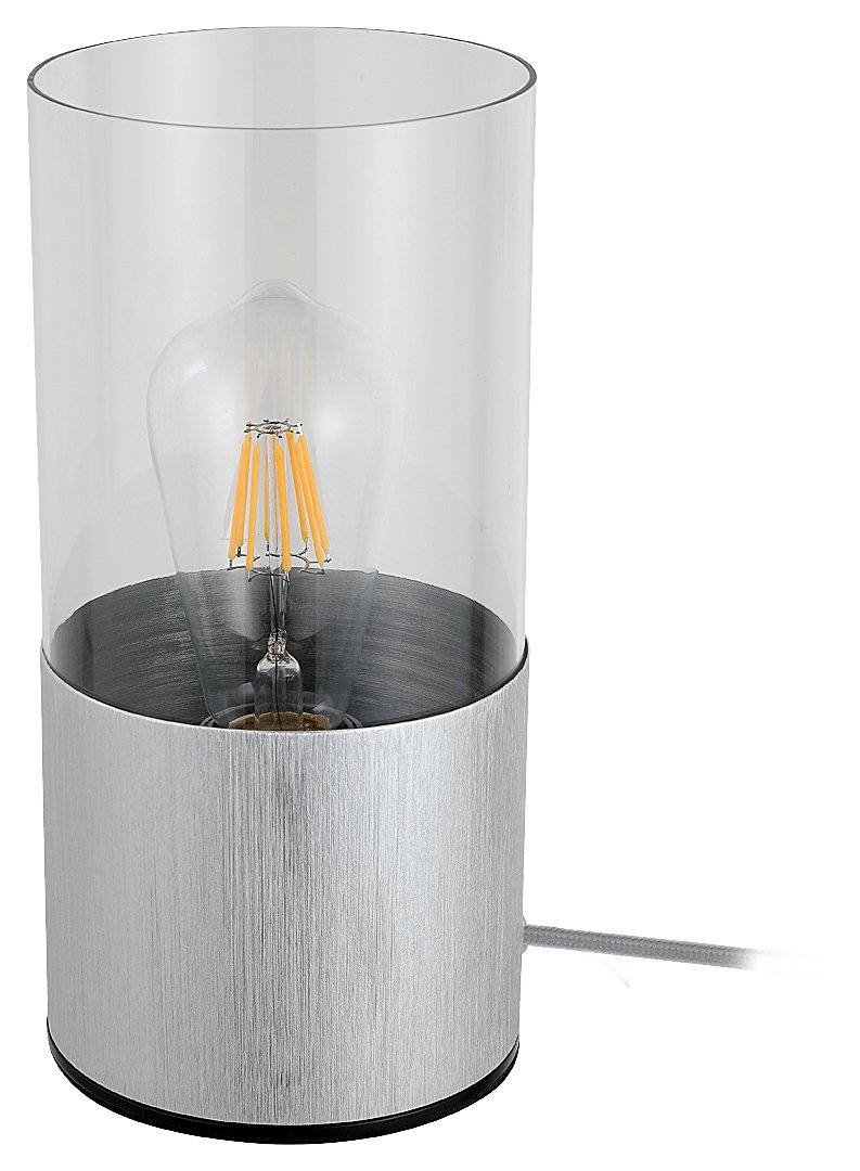 Stalinis nakties šviestuvas RABALUX Zelkova, E27, 1 x 40W, 230V, IP20, metalinis, šlifuoto aliuminio sp., 120 x 250 x 120 mm, 3153
