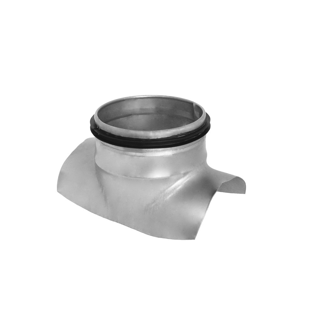 Balninė atšaka ALNOR CSG-100-100, d100x100 mm, su tarpine, cinkuota skarda