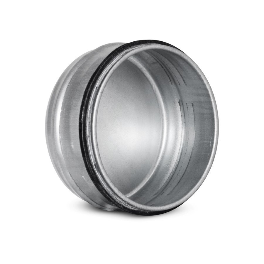 Ortakio uždengimas ALNOR ECG-125, d125 mm, su tarpine, cinkuota skarda