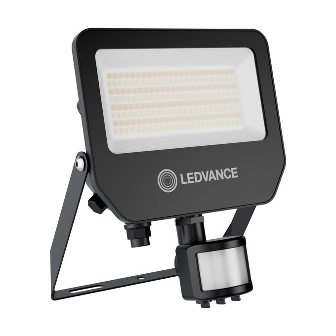 LED prožektorius LEDVANCE FL COMP, su judesio davikliu, 42/24W, 6100/3600lm, 3000/4000/6500K, IP65