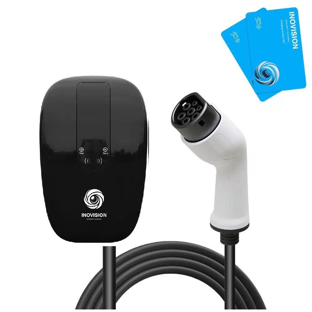 Įkrovimo stotelė INOVISION Basic SMHR25RFID, Type 2,  galia 11kW, kabelio ilgis 5 m.,  valdymas RFID kortelėmis, juoda spalva