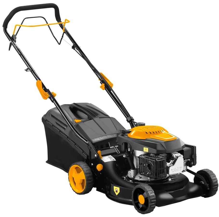 Savaeigė benzininė vejapjovė HERVIN GARDEN+ S421V-T6, 3in1, variklio darbinis tūris 146 cm³, EURO V, variklio galia 2,6 kW, pjovimo plotis 43 cm, surinkimo krepšys 40 l