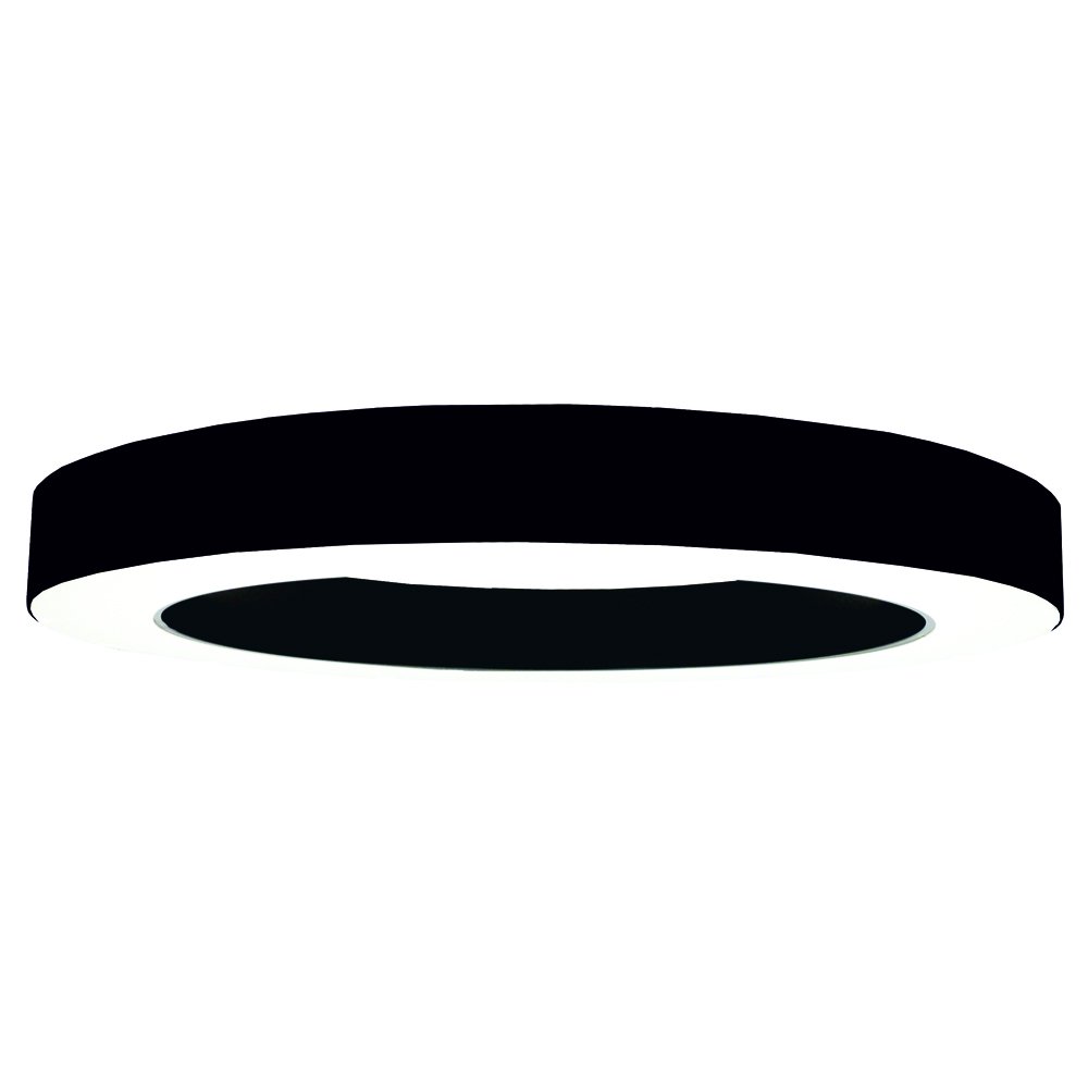 Pakabinamas LED šviestuvas TOPE, 48W, 3000-6500K, 230V, 4320lm, IP40, 80 cm skersmuo, juodos spalvos