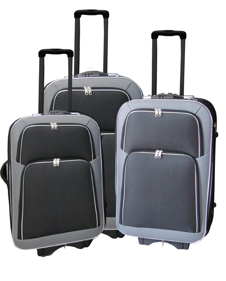 Lagaminas MC3056, pilkos spalvos, L 50x29x79cm, poliesteris, su ratukais