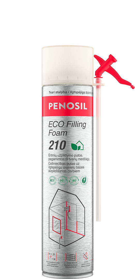 Sandarinimo putos PENOSIL ECO Eco Filling Foam 210, 600 ml, šiaudelinės