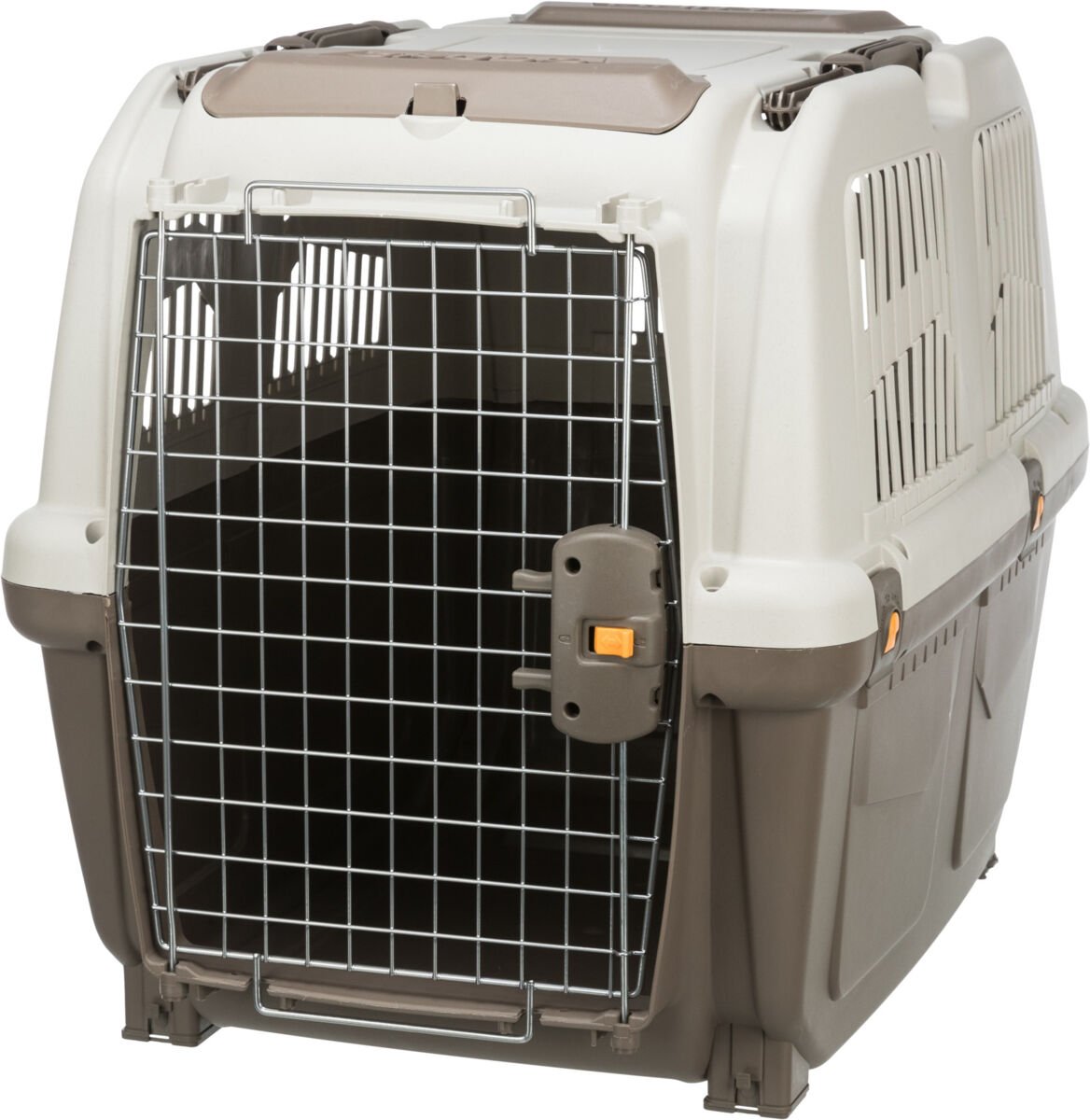 Transportavimo boksas TRIXIE Skudo 5, 59x65x79 cm, M, smėlio-pilkai ruda