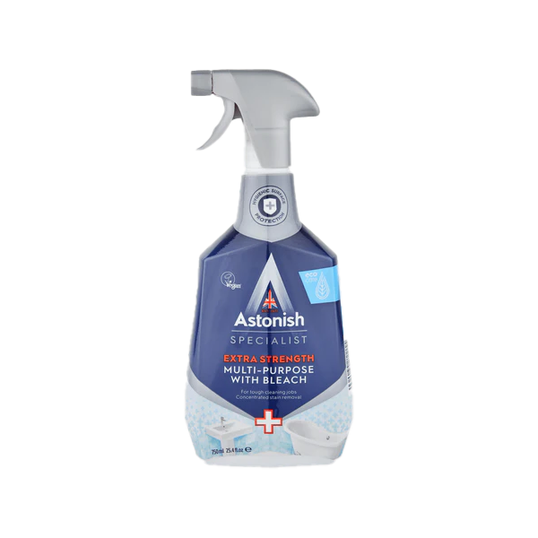 Paviršių valiklis ASTONISH, 750 ml, su balinimuoju efektu