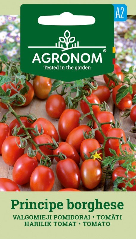 Daržovių sėklos, AGRONOM Pomidorai valgomieji, PRINCIPE BORGHESE, 0,1 g.