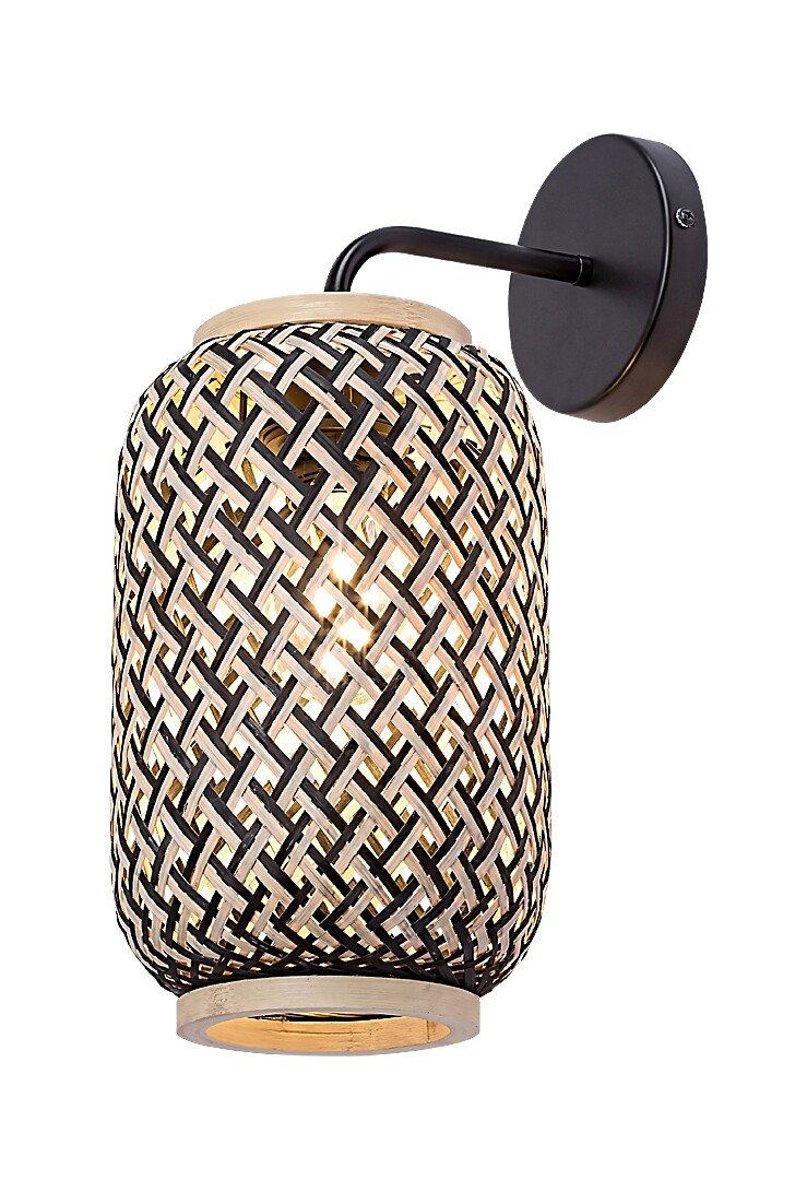 Sieninis šviestuvas RABALUX Adalla 71091, E27 1 x MAX 40W, skersmuo 170 mm, atstumas nuo sienos 240 mm, aukštis 370 mm, IP20, juodos sp.