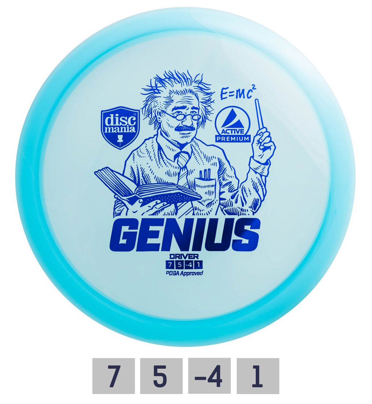 Diskgolfo diskas DISCMANIA Genius Fairway Driver, blue