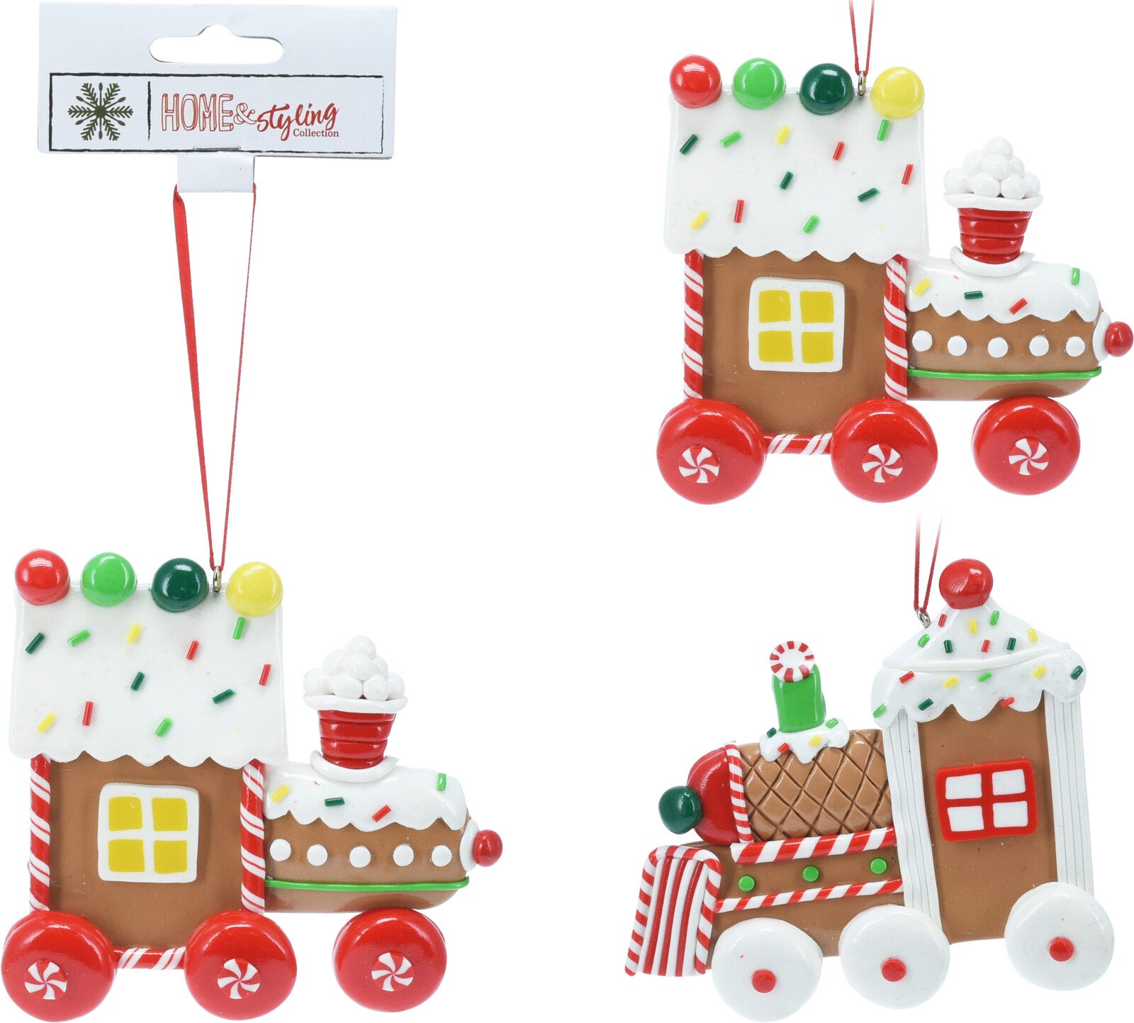 Eglutės žaisliukas Traukinys, 2 skirtingi dizainai, 108 x 11 x 95 mm