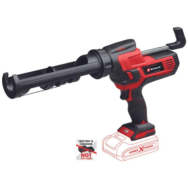 Akumuliatorinis silikono pistoletas EINHELL TE-SG 18/10 Li, Solo, dozavimo jėga 2000 N, max. talpa 310 ml