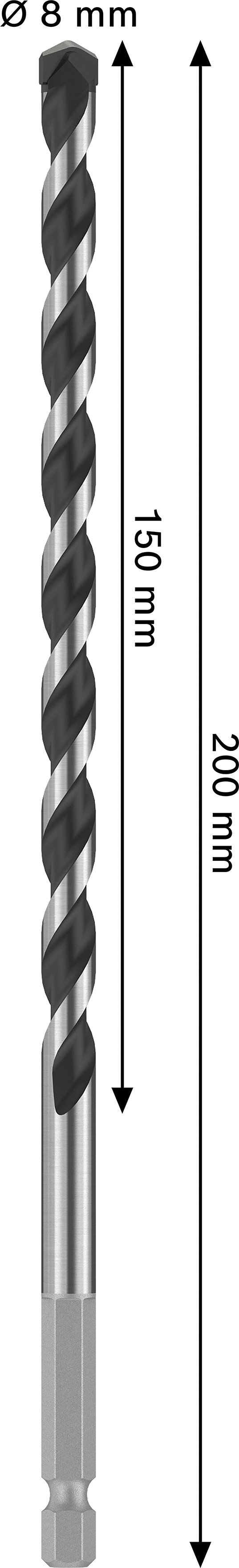 PRO HEX-5 grąžtas su šešiakampiu kotu, 5 x 100 x 150 mm
