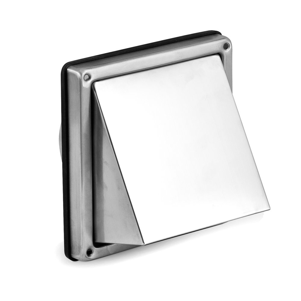 Lauko ventiliacijos grotelės ALNOR USUA-150, pagamintos iš nerūdijančio plieno lakšto, 150 mm