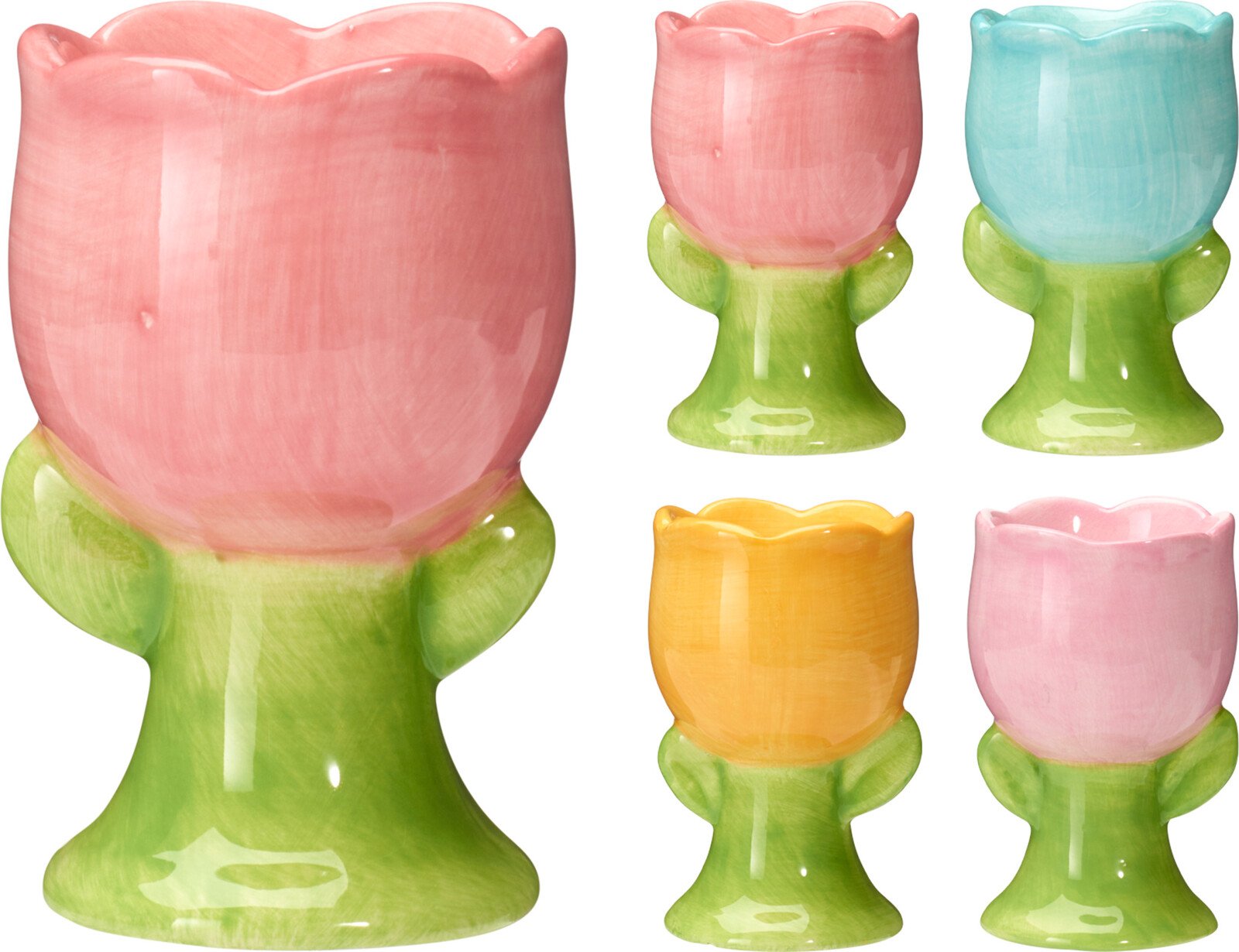 Indelis kiaušiniui, gėlės formos, 4 skirtingos sp.