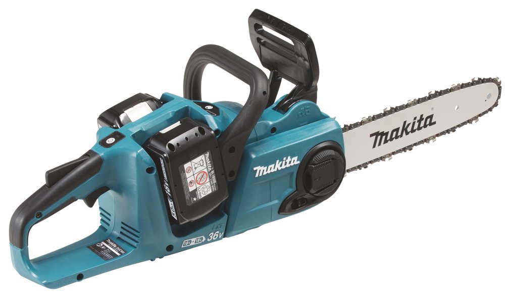 Akumuliatorinis gradininis pjūklas MAKITA DUC303PT2, 2 x 5,0Ah 18V akumuliatoriai, 30 cm., 5,1 kg