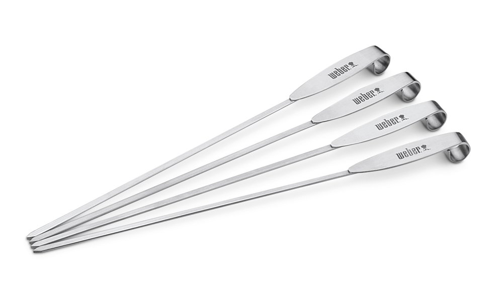 Griliaus iešmai WEBER, rinkinys, metaliniai, 34cm, 4vnt