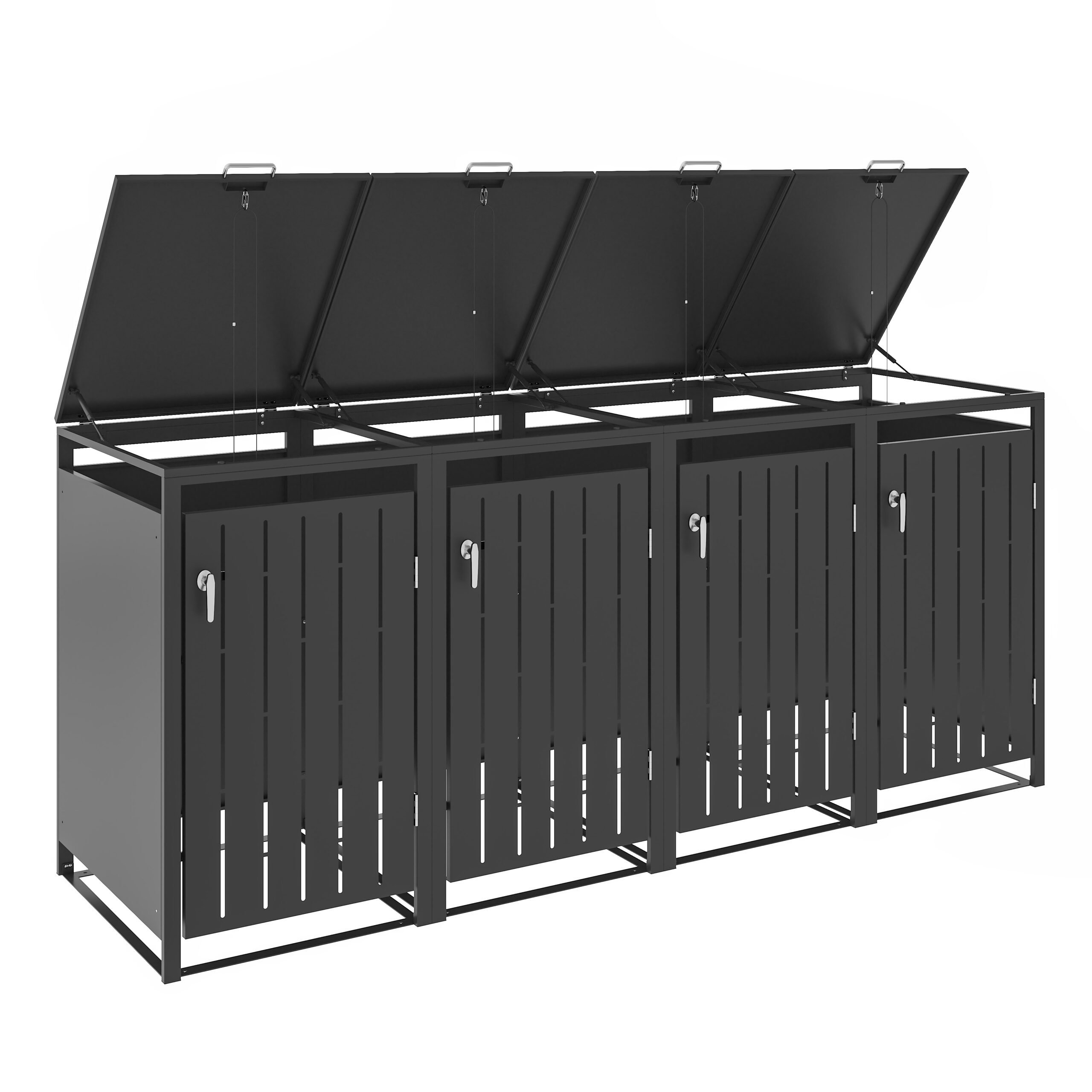 Metalinė konteinerių stoginė HATIS MBB02-4A, keturių vietų