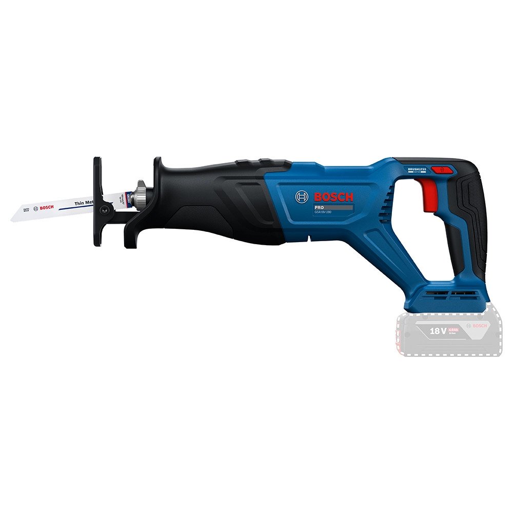 Akumuliatorinis tiesinis pjūklas BOSCH Professional GSA 18V-280 SOLO, 18 V, be akumuliatoriaus ir kroviklio, 06016D1000