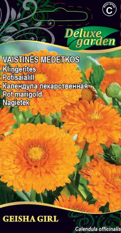Gėlių sėklos, vaistinės medetkos Geisha Girl, 1 g., 8892