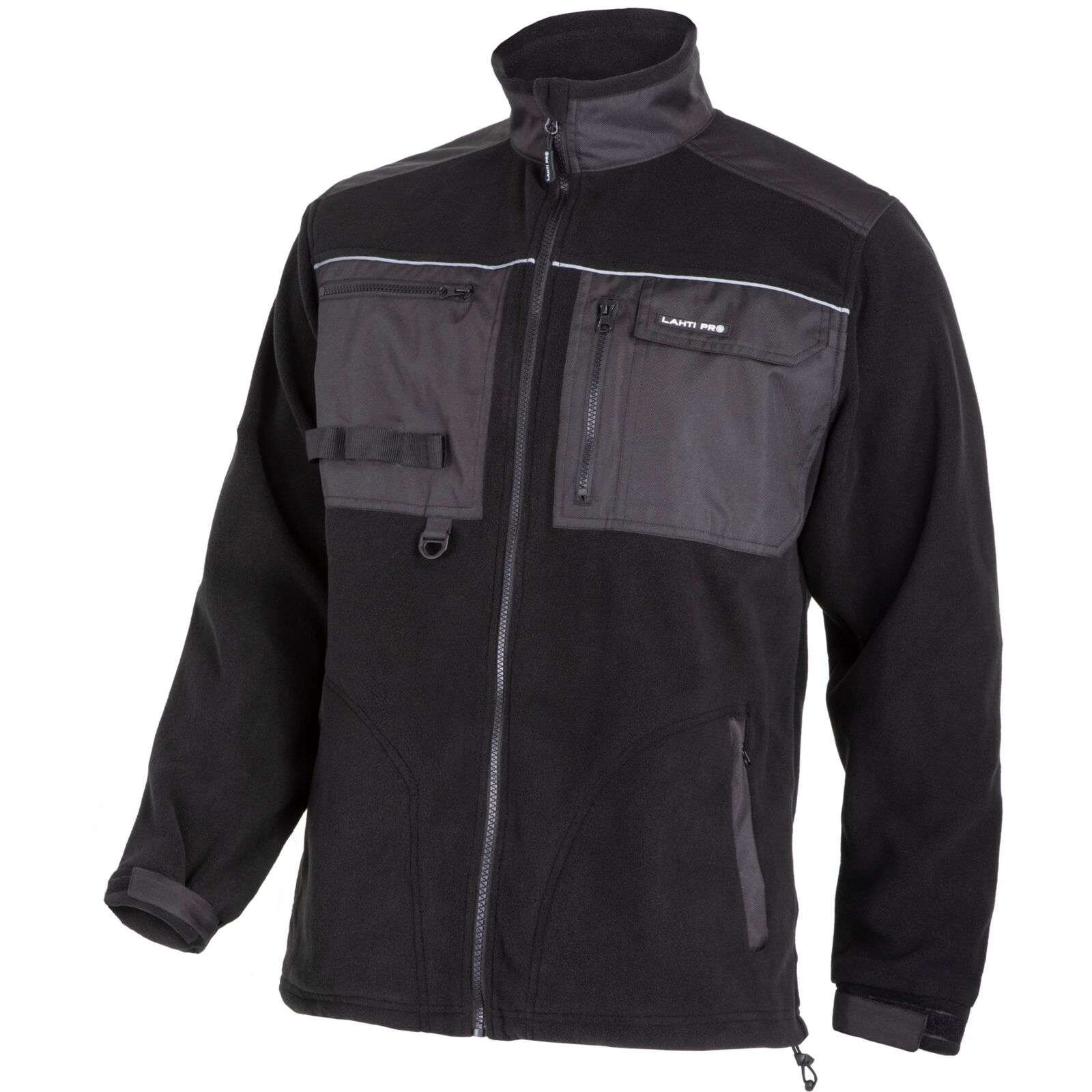 Džemperis LAHTI PRO, atsegamas, juoda spalva, 420 g/m2, 2XL dydis, CE