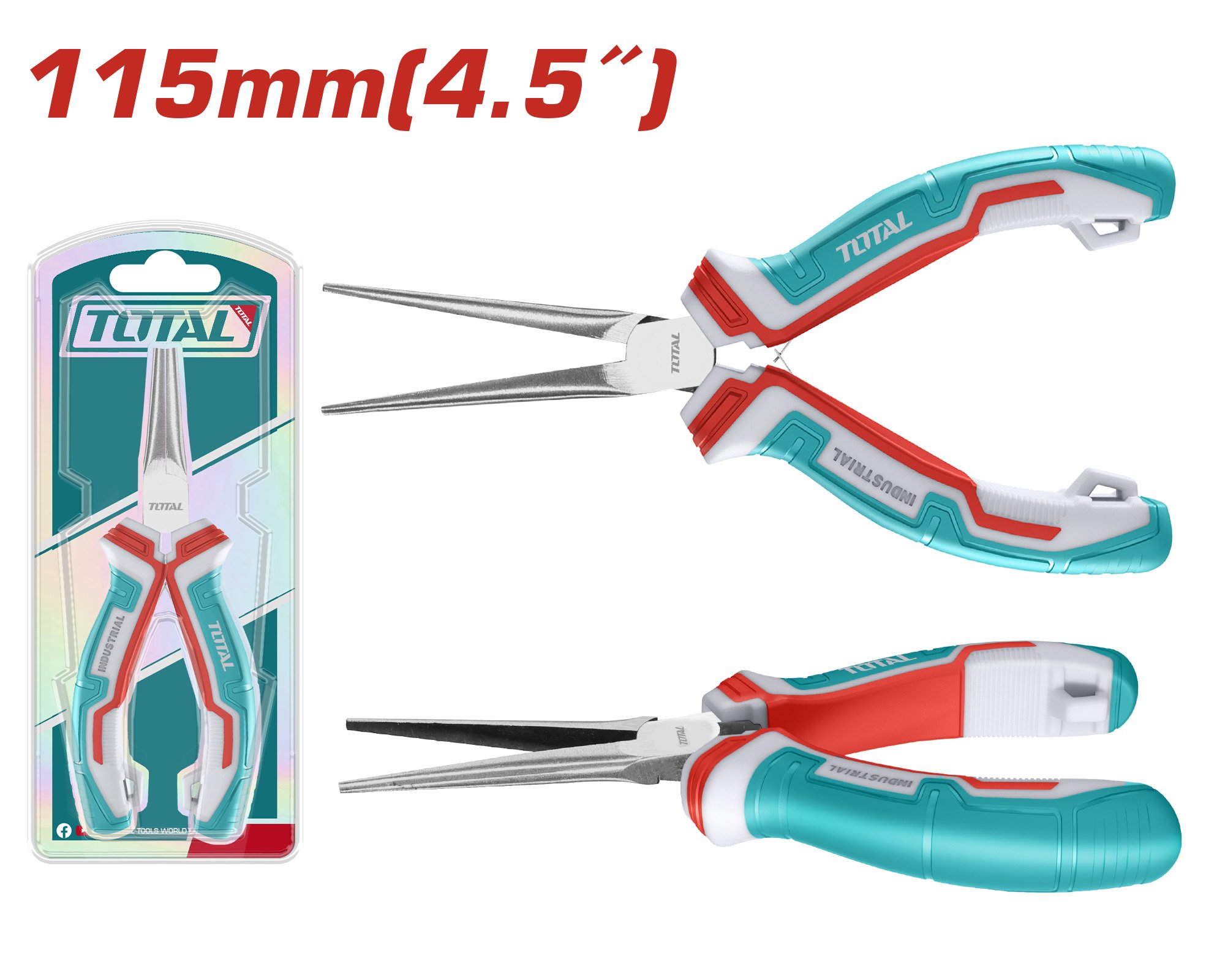 Adatinės replės tiksliems darbams TOTAL, 115 mm, THTMN756