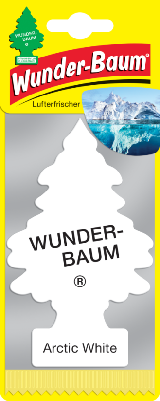 Automobilių oro gaiviklis WUNDER-BAUM, Artic white, pakabinamas