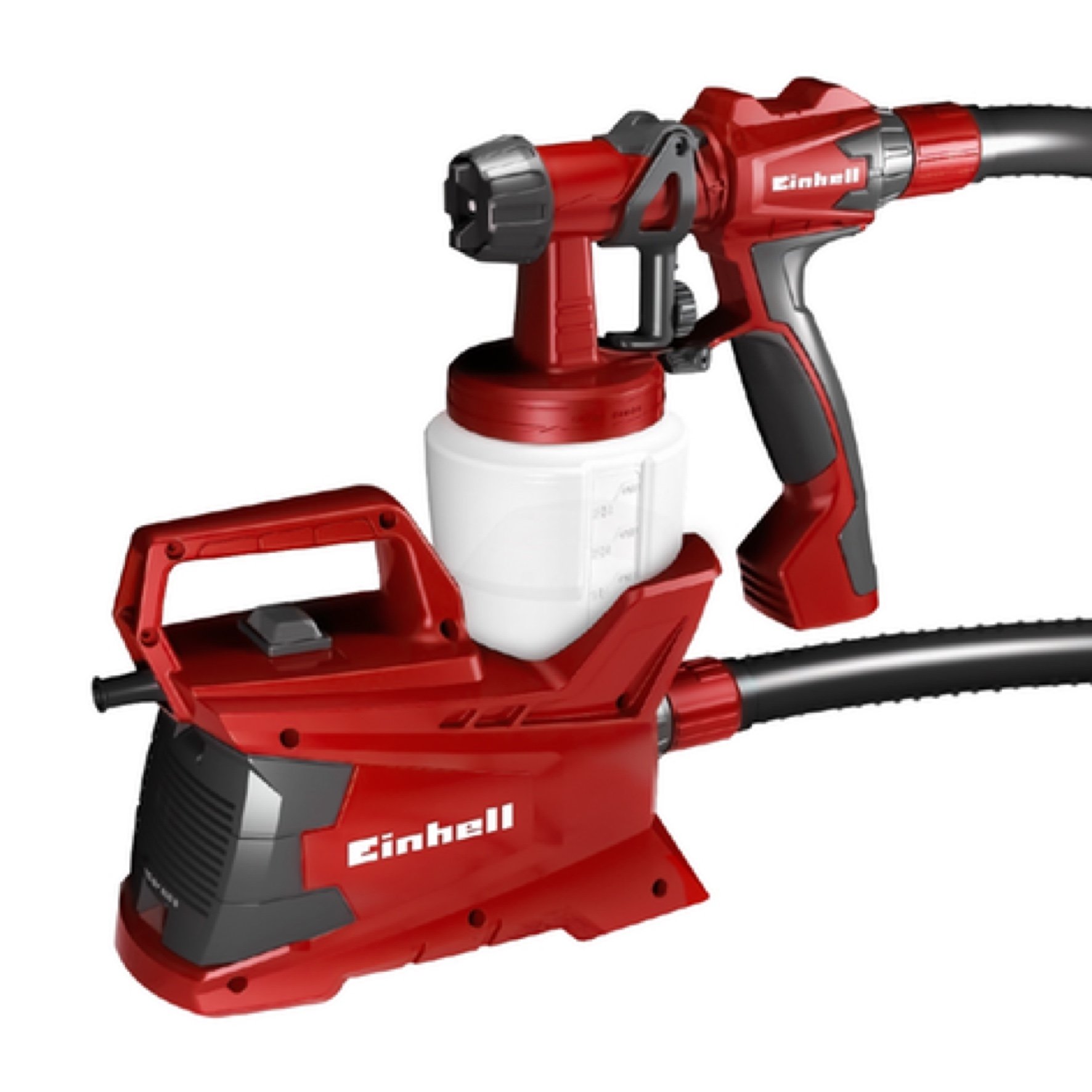 Elektrinis dažų purkštuvas EINHELL TC-SY 600 S, galia 600 W, našumas 1000 ml/min., talpa 800 ml.
